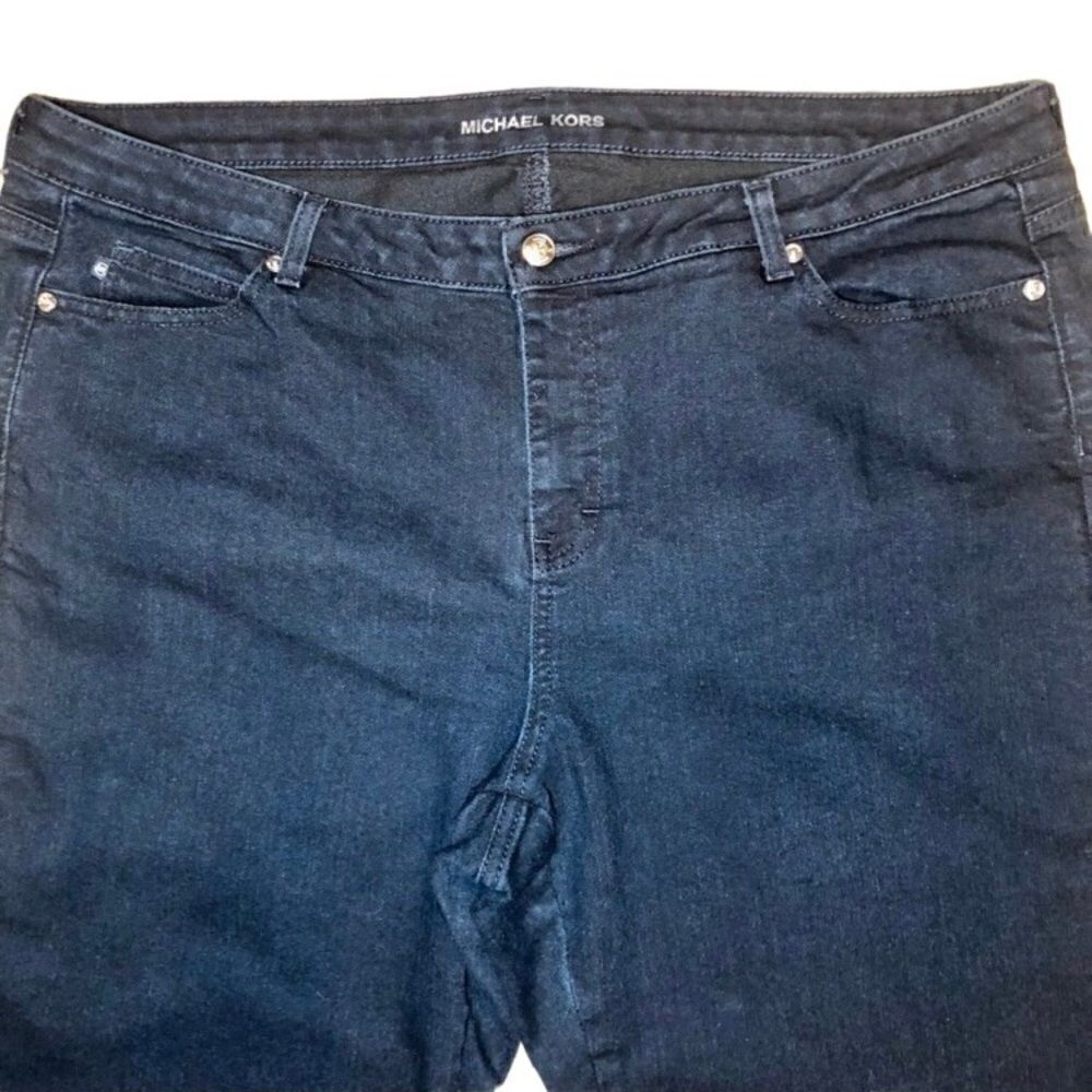 Michael Kors Straight Leg Jeans in Dark Blue Women’s 20W - Picture 2 of 9